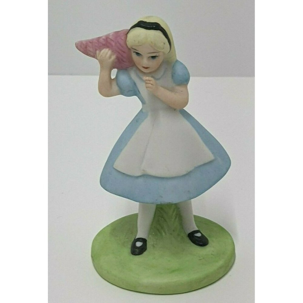 Vintage Walt Disney Alice in Wonderland Ceramic Figure Disney 1992 Taiwan HTF